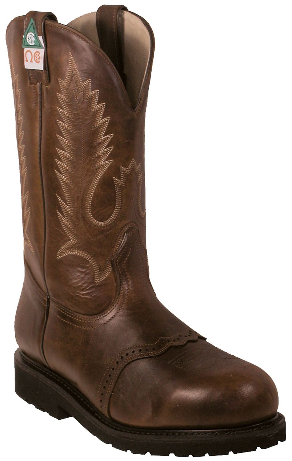 Image #1 - Boulet Men's Pull-On Work Boots - Steel Toe, , hi-res