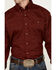 Image #3 - George Strait by Wrangler Men's Paisley Print Long Sleeve Button-Down Western Shirt, Red, hi-res