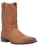 Image #1 - Dingo Men's Hondo Pull On Western Boot - Almond Toe, Off White, hi-res