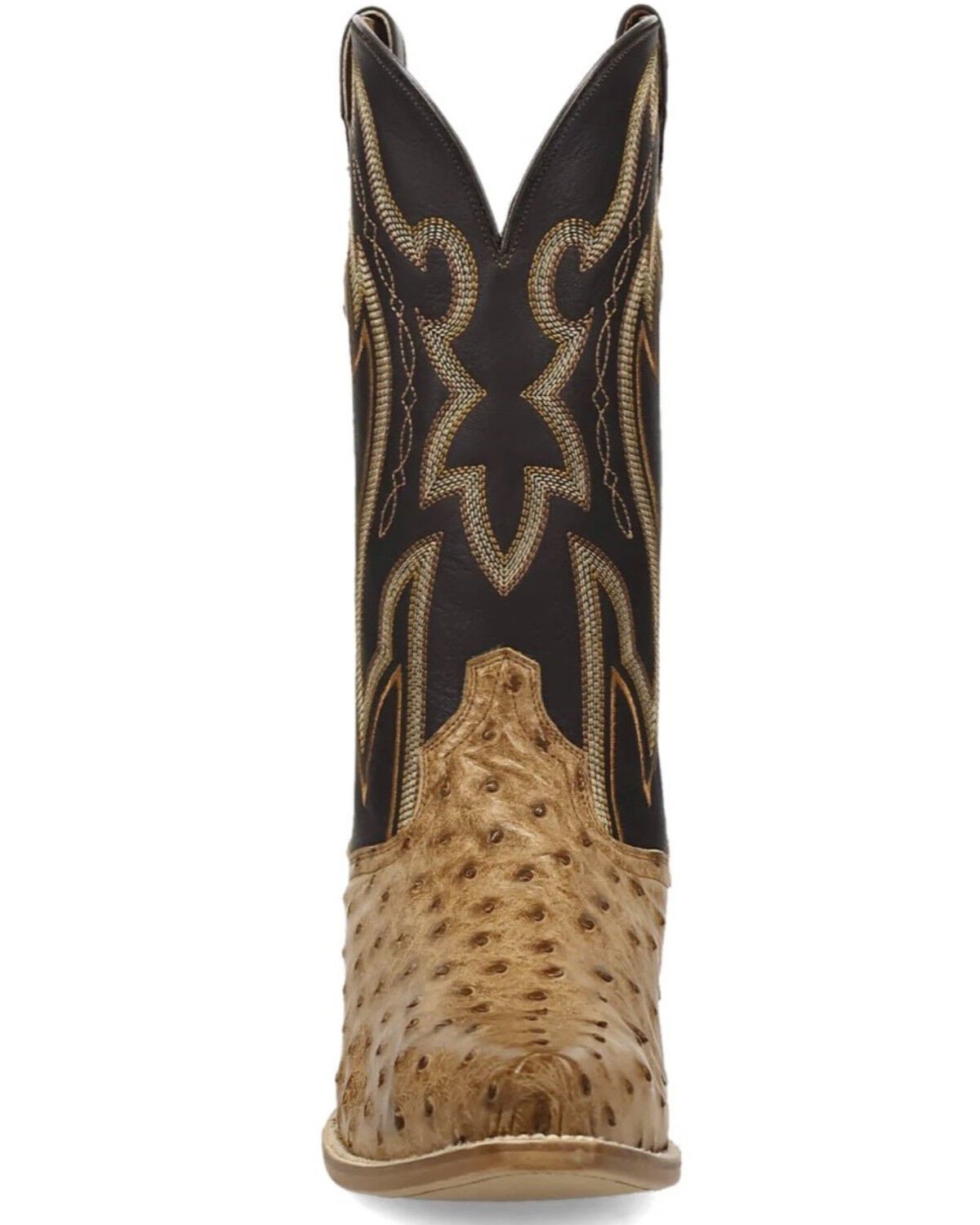 Image #4 - Dan Post Men's Grit Exotic Full Quill Ostrich Tall Western Boots - Snip Toe, Tan, hi-res