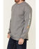 Image #3 - Cody James Men's FR Logo Long Sleeve Work T-Shirt , Light Grey, hi-res