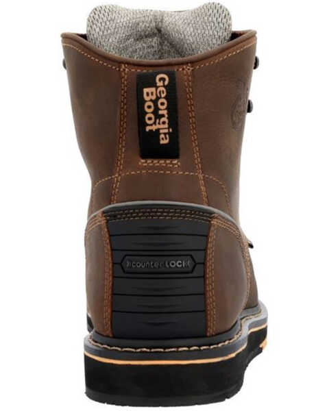Image #5 - Georgia Boot Men's AMP LT Wedge 6" Lace-Up Work Boots - Composite Toe , Brown, hi-res