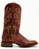 Cody James Men's Brandy Ostrich Leg Exotic Western Boots - Broad Square Toe , Red, hi-res