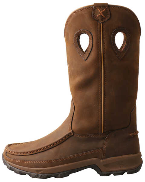 Image #3 - Twisted X Women's Western Work Boots - Moc Toe, Distressed Brown, hi-res