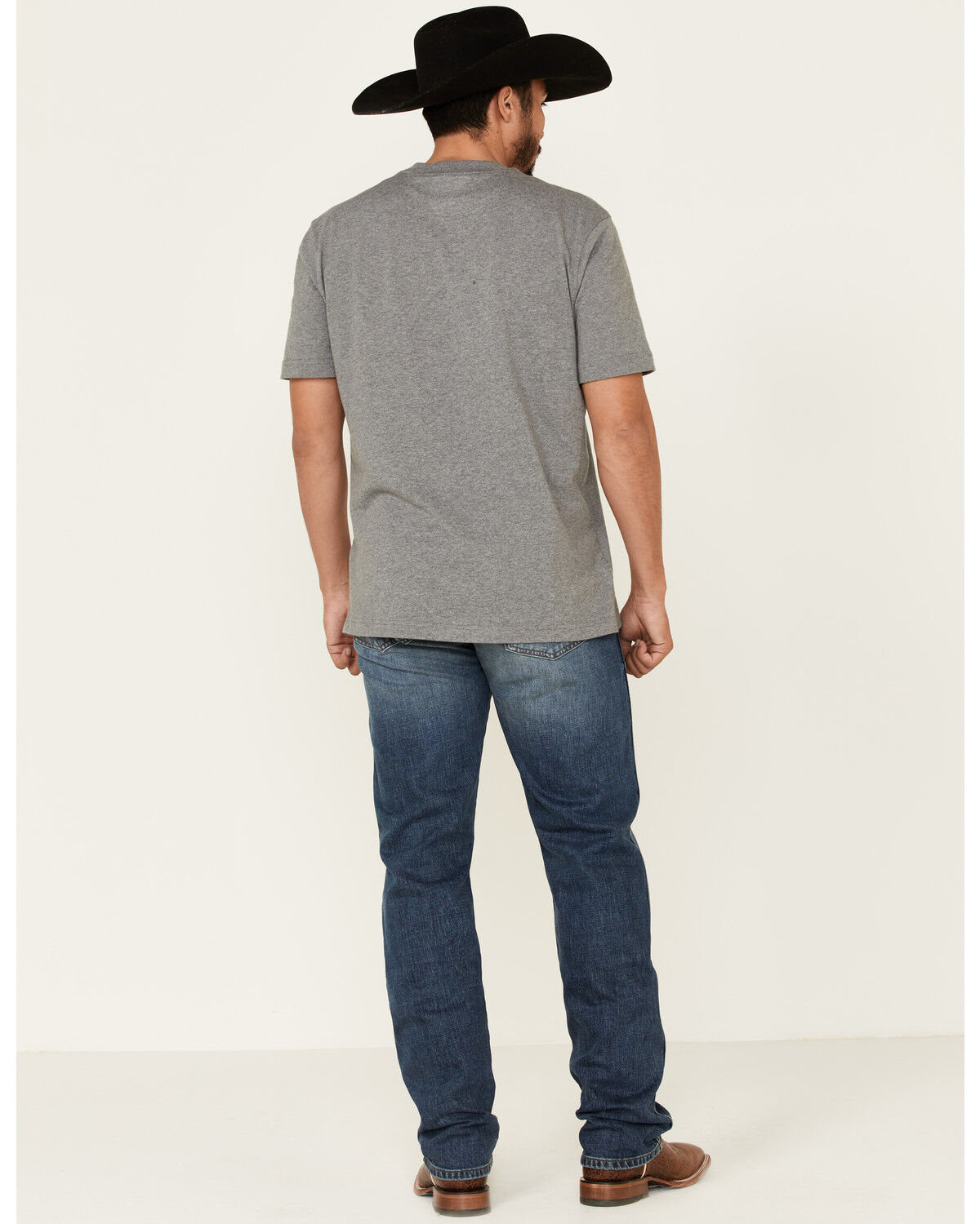 Image #3 - Wrangler Retro Men's Cleburn Med Stretch Slim Straight Jeans, Blue, hi-res