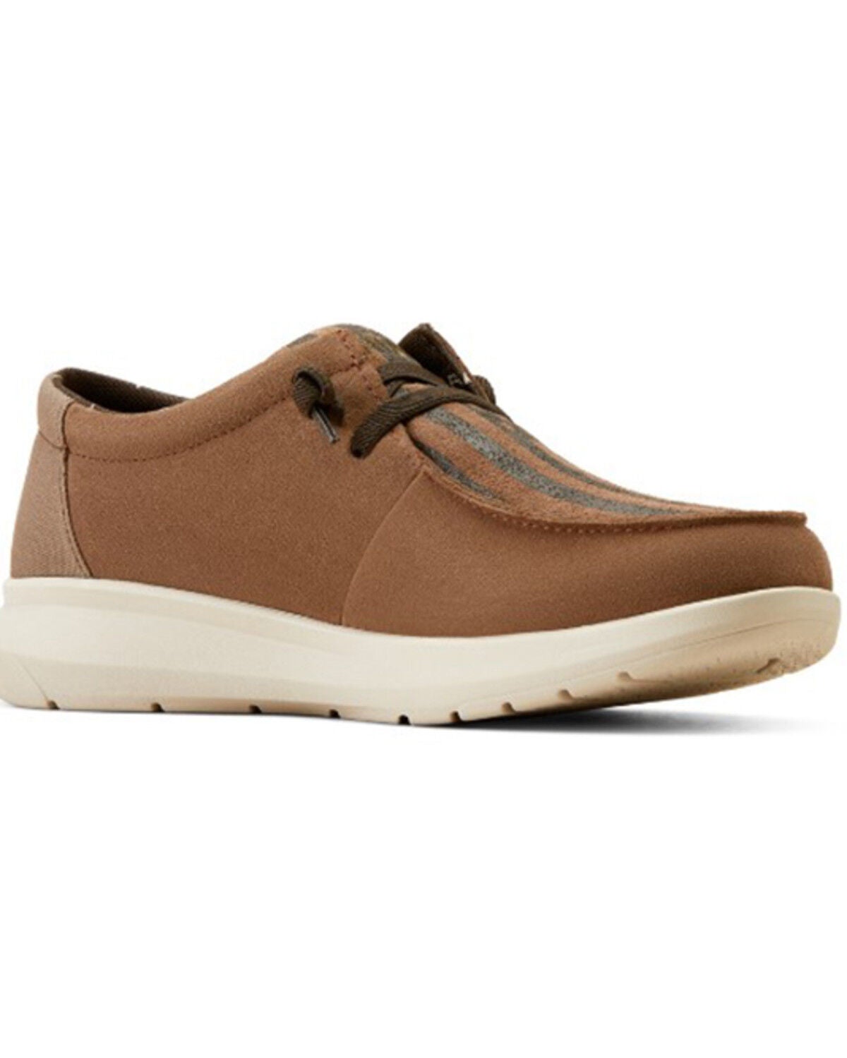Ariat Men's Hilo Stretch Lace Casual Shoes - Moc Toe, Brown, hi-res