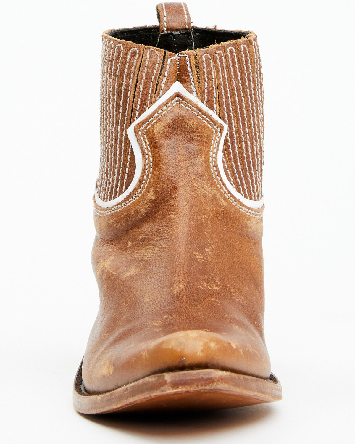 Image #4 - Liberty Black Women's Rebecca Back Star Booties - Snip Toe, Tan, hi-res