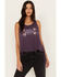 Image #2 - Shyanne Women's Cage Back Graphic Tank, Purple, hi-res