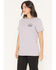 Image #3 - Ariat Women's Rebar Cotton Strong Hard Head Short Sleeve Graphic Tee, Purple, hi-res