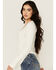 Image #2 - Idyllwind Women's Loma Bell Sleeve Corset Top, Ivory, hi-res