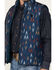 Image #3 - RANK 45&reg; Men's Men's Spaced Geo Print Reversible Puffer Vest, Dark Teal, hi-res