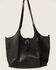Corral Women's Concho Tassel Leather Shoulder Bag, Black, hi-res