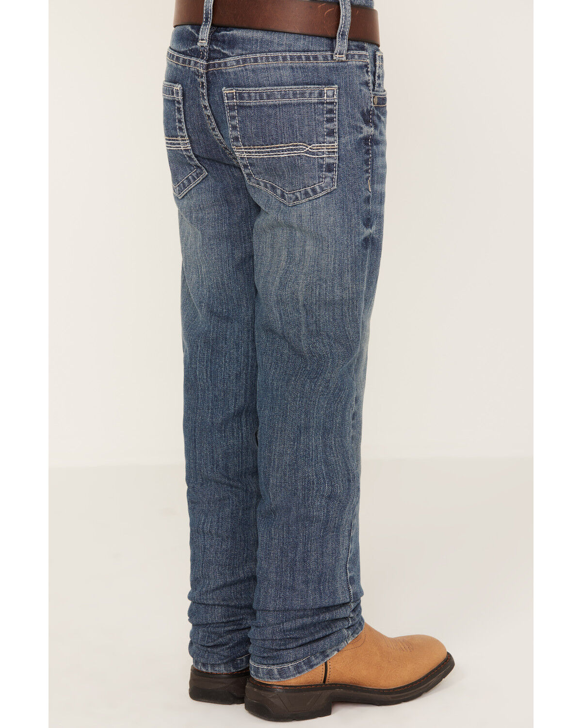 Image #4 - Cody James Little Boys' Light Wash Casey Stackable Straight Jeans, Light Wash, hi-res