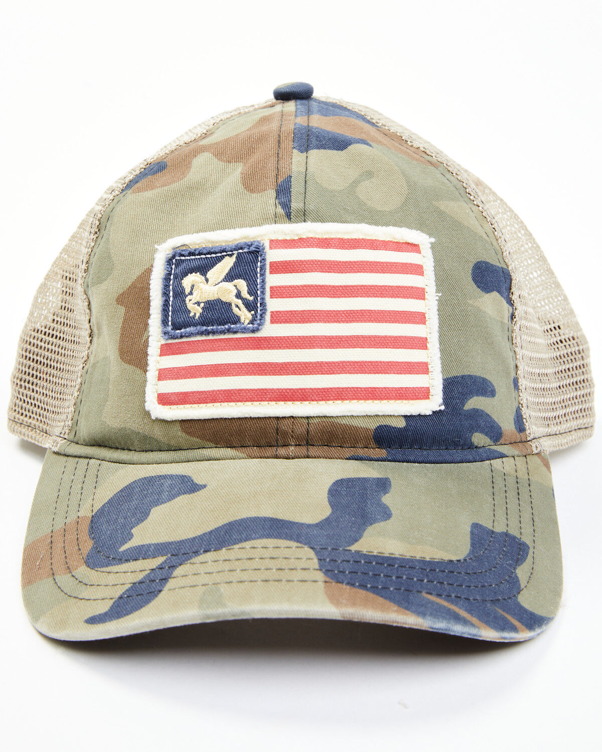 Image #1 - Idyllwind Women's Star Spangled Camo Baseball Cap, Camouflage, hi-res