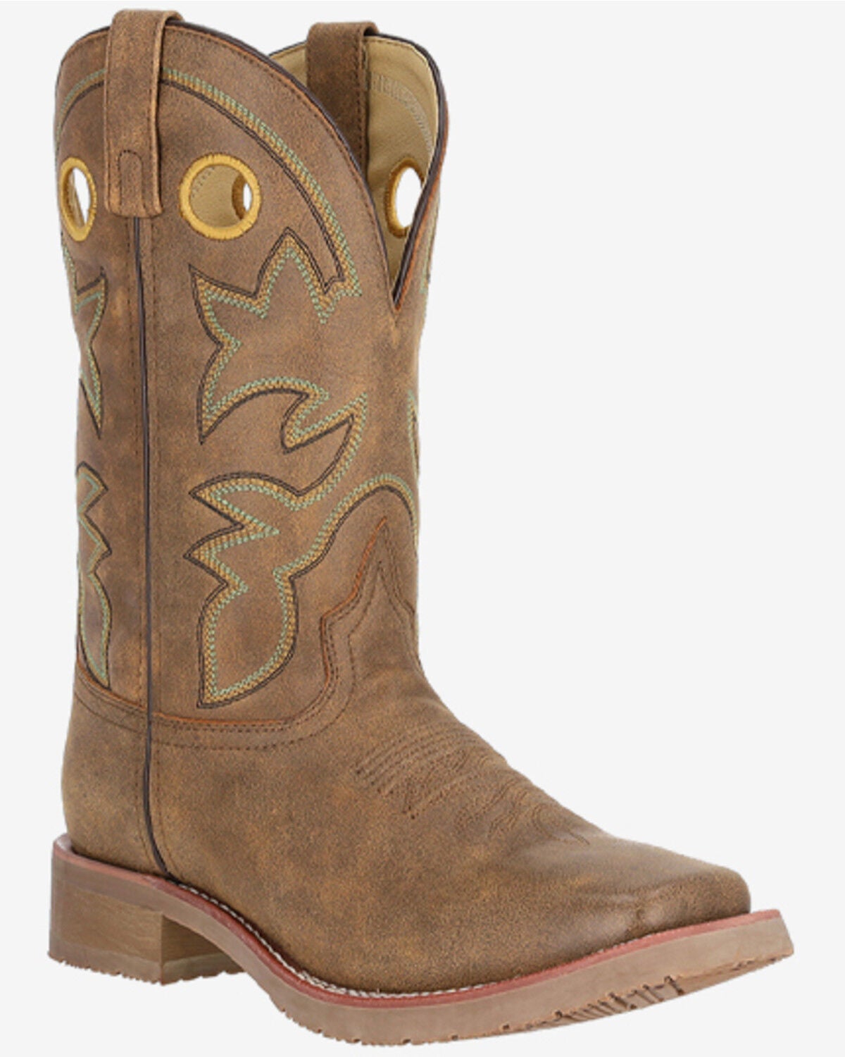 Smoky Mountain Men's Parker Performance Western Boots - Square Toe, Brown, hi-res