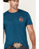 Image #3 - Cody James Men's Barbed Cowboy Short Sleeve Graphic T-Shirt, Teal, hi-res