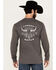 Image #4 - Cowboy Hardware Men's Cowboy Nation Long Sleeve Graphic T-Shirt, Charcoal, hi-res