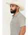 Image #2 - Ariat Men's Fitted Retro Checkered Print Short Sleeve Button-Down Western Shirt, White, hi-res