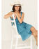 Image #2 - Trixxi Women's Larkspur Sleeveless Mini Dress, Teal, hi-res