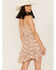 Image #4 - Free People Women's Adella Floral Print Sleeveless Slip Dress, Pink, hi-res