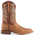 Image #2 - Justin Men's Waxy Full Quill Ostrich Western Boots - Broad Square Toe, Cognac, hi-res