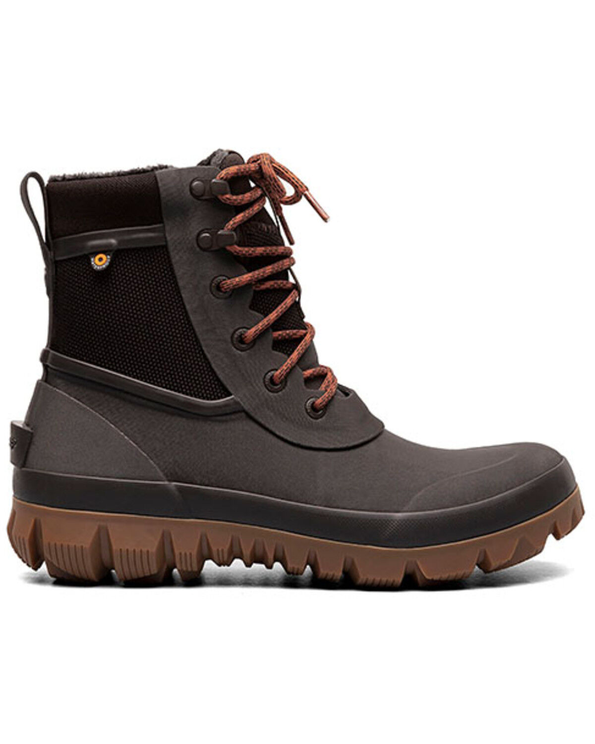 Image #2 - Bogs Men's Arcata Urban Lace-Up Waterproof Snow Boots - Round Toe, Dark Brown, hi-res