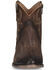 Image #3 - Circle G Women's Embroidered Tobacco Fashion Booties - Round Toe, Dark Brown, hi-res