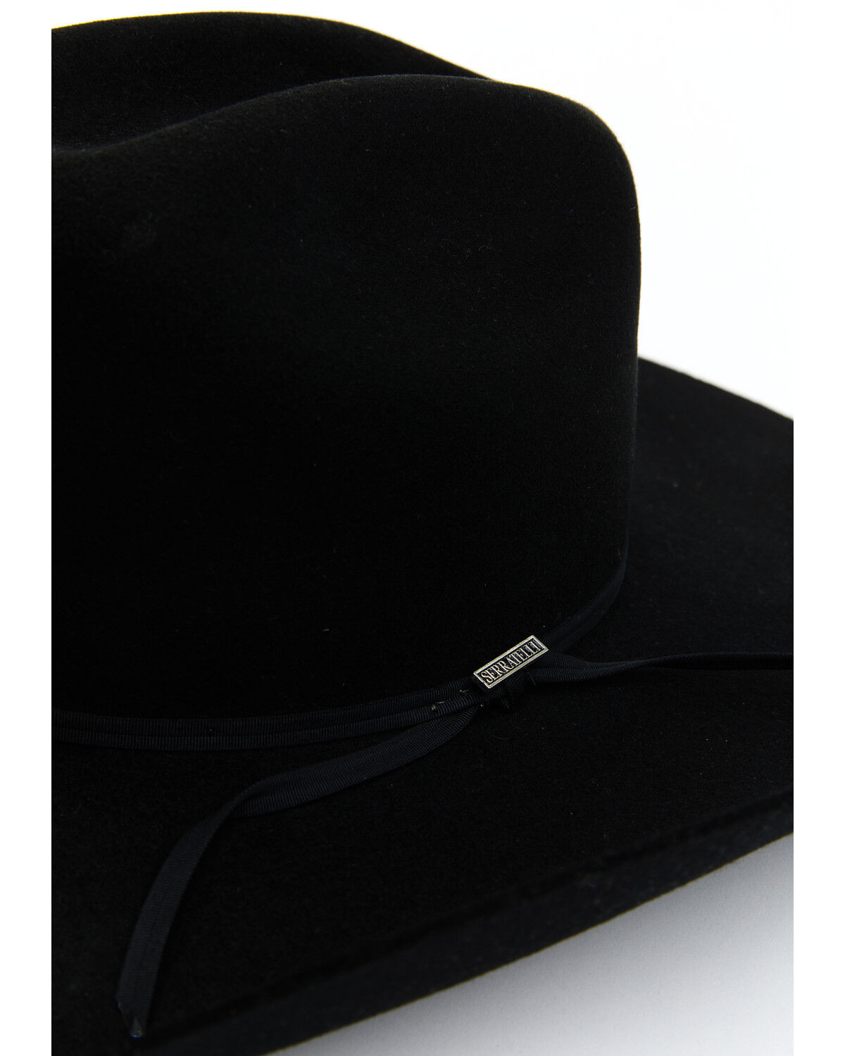 Image #2 - Serratelli 5X Felt Cowboy Hat, Black, hi-res