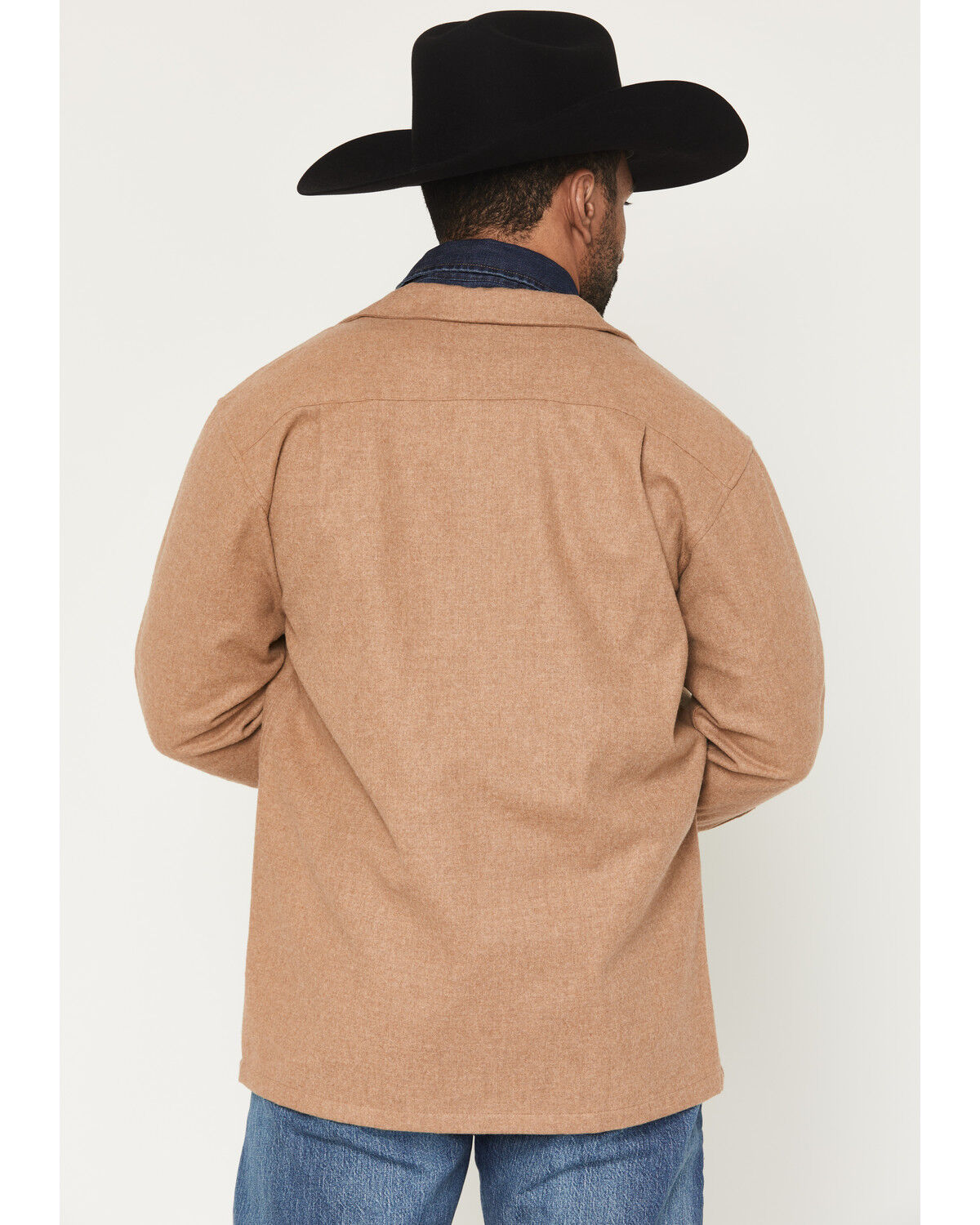 Image #4 - Pendleton Men's Original Board Solid Long Sleeve Button-Down Shirt Jacket, Tan, hi-res