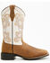 Image #2 - Shyanne Women's Flynn Western Boots - Broad Square Toe, Cream, hi-res