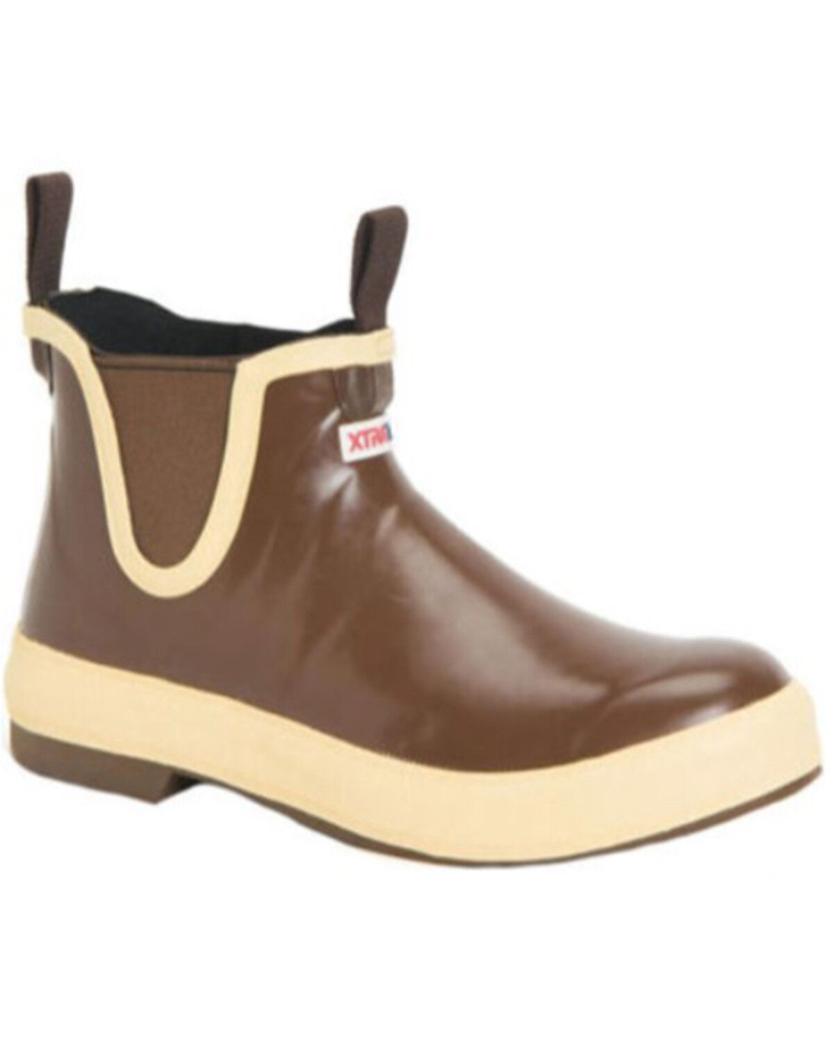 Image #1 - Xtratuf Men's 6" Ankle Deck Boots - Round Toe, Brown, hi-res