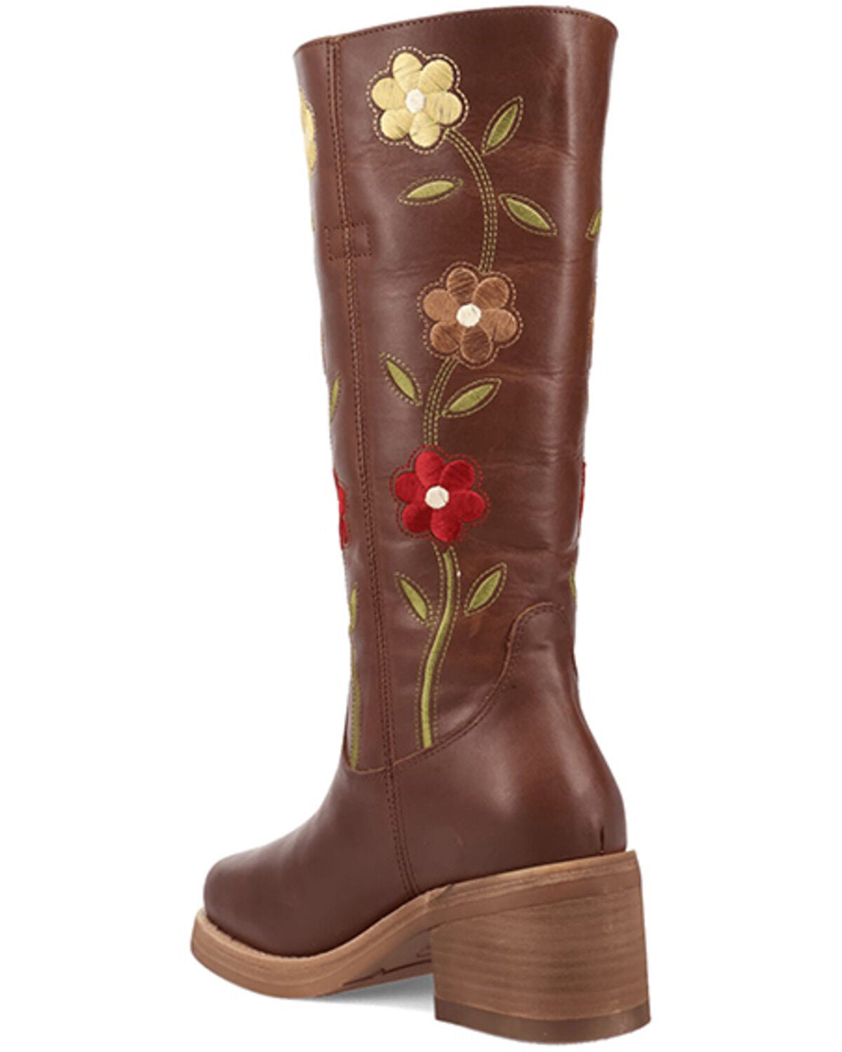 Image #6 - Dingo Women's Floral Bloom Fashion Boots - Round Toe, Brown, hi-res