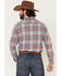 Image #4 - Flag & Anthem Men's Rosburg Plaid Long Sleeve Western Shirt , Indigo, hi-res