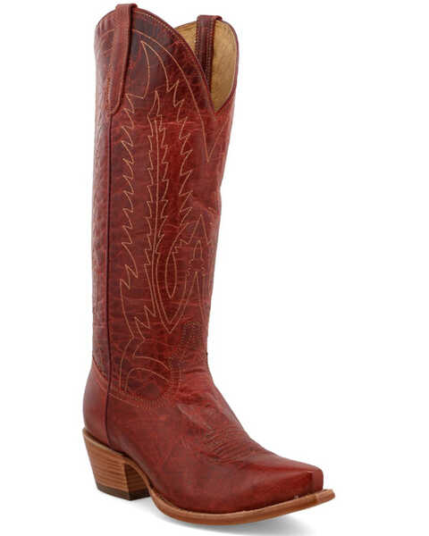 Black Star Women's Victoria Tall Western Boots - Snip Toe, Red, hi-res