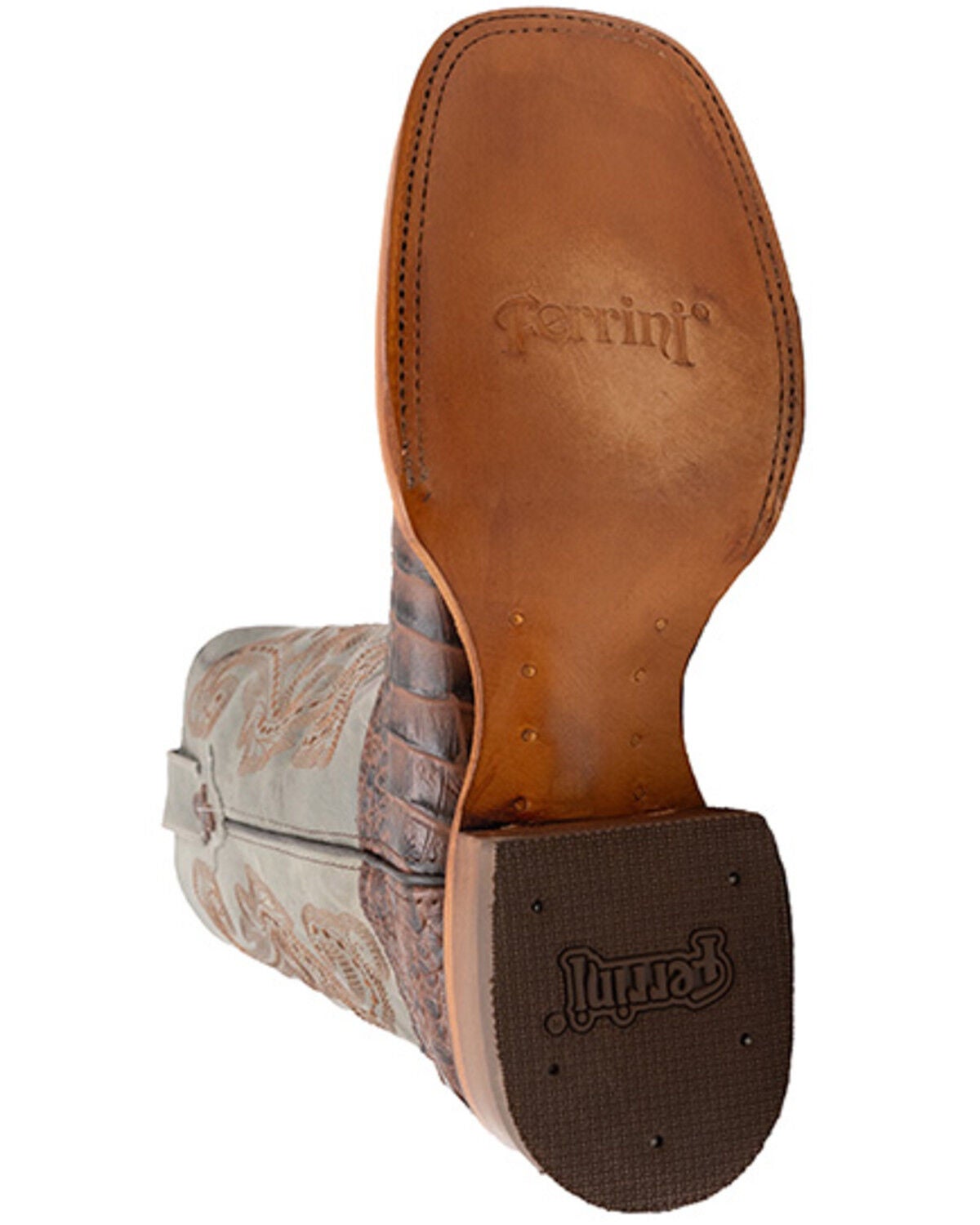 Ferrini Men's Caiman Croc Print Cowboy 