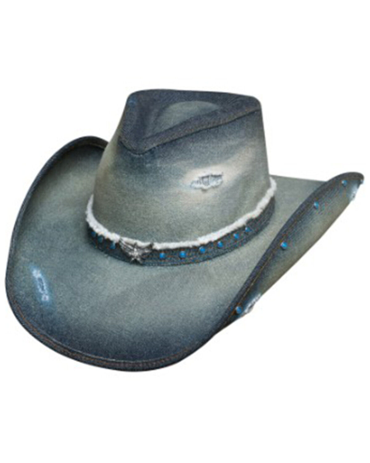 Image #1 - Bullhide Silver Wings Denim Cowboy Hat, , hi-res