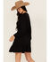 Image #4 - Idyllwind Women's Fitzpatrick Solid Long Sleeve Mini Dress, Black, hi-res