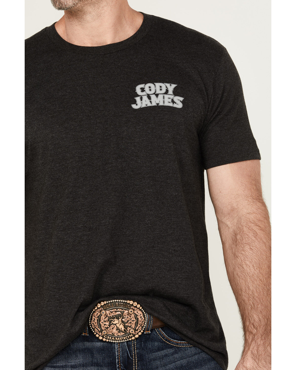 Image #5 - Cody James Men's Ace Skull Short Sleeve Graphic T-Shirt, Black, hi-res