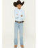 Image #1 - Wrangler Retro Little Boys' Light Wash Cloverdale Slim Bootcut Stretch Denim Jeans, Light Wash, hi-res