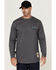 Image #2 - Cody James Men's FR Skull Long Sleeve Graphic T-Shirt, Charcoal, hi-res