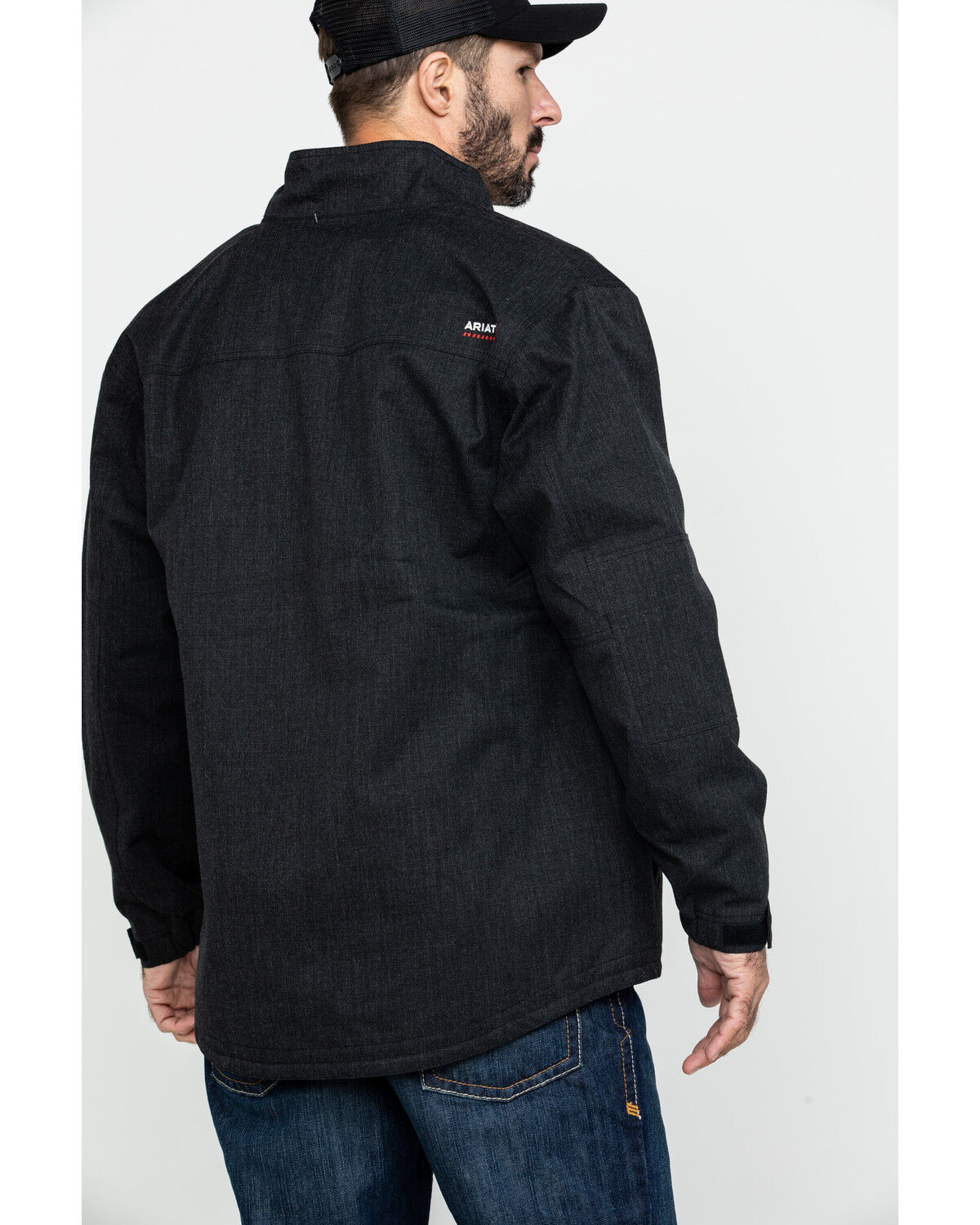Image #2 - Ariat Men's FR H20 Waterproof Work Parka - Big, Black, hi-res