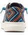 Image #3 - Ariat Men's Hilo 2.0 Stretch Western Casual Shoes - Moc Toe, Dark Blue, hi-res