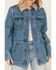 Image #3 - Wrangler Retro Women's Light Wash Denim Cinched Jacket, , hi-res