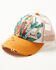 Shyanne Women's Hard To Handle Floral Print Mesh Cap , Medium Yellow, hi-res