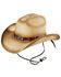Bulllhide Men's Star Central Straw Cowboy Hat, Natural, hi-res