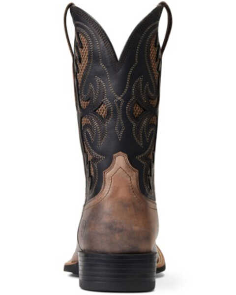 Image #3 - Ariat Men's Tally Ink Sport Frisco VentTEK Leather Performance Western Boot - Broad Square Toe , Brown, hi-res
