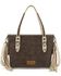 Image #1 - Wrangler Women's Braided Tassel Tote Bag, Coffee, hi-res