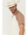 Image #2 - Sendero Provisions Men's Saloon Embroidered Short Sleeve Button-Down Western Shirt, Sand, hi-res