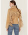Scully Women's Suede Snap Fringe Jacket , Tan, hi-res