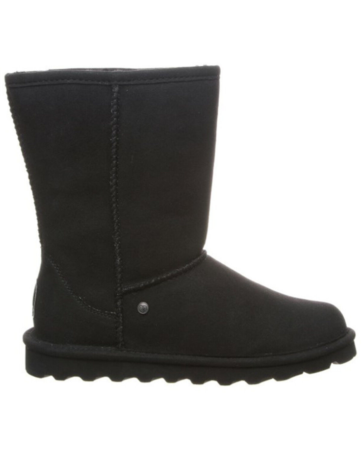 Image #2 - Bearpaw Women's Elle Short Vegan Casual Boots - Round Toe, Black, hi-res